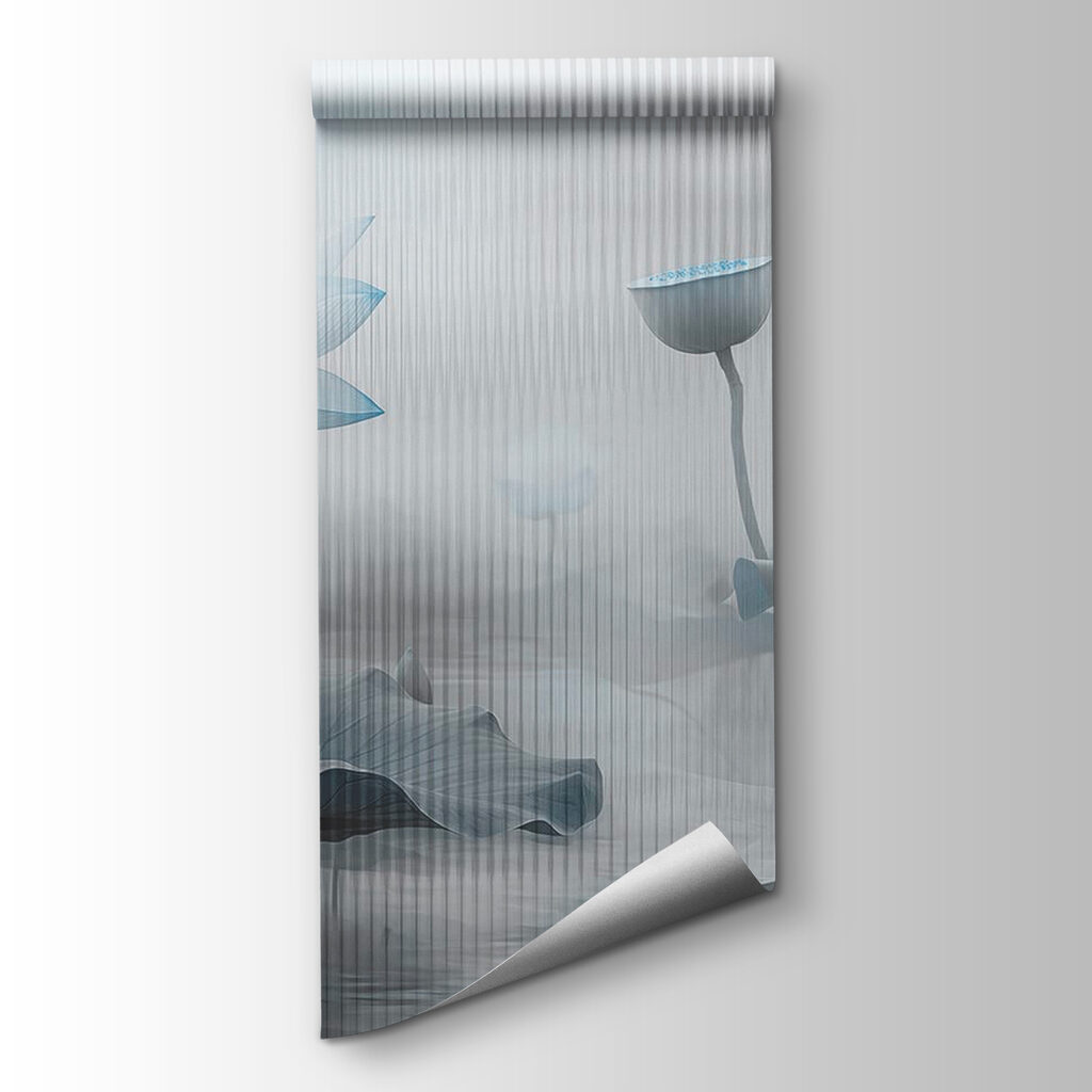 Painting of flowers and leaves