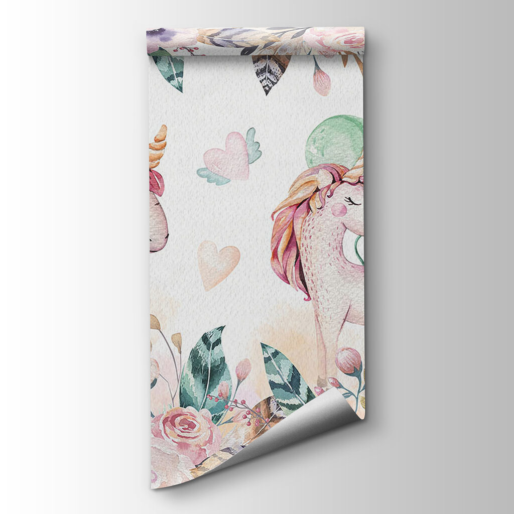 Unicorns and flowers