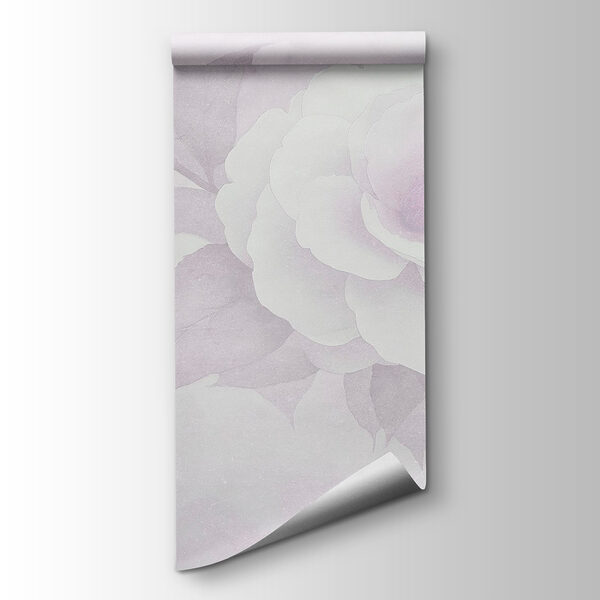 White flower with leaves