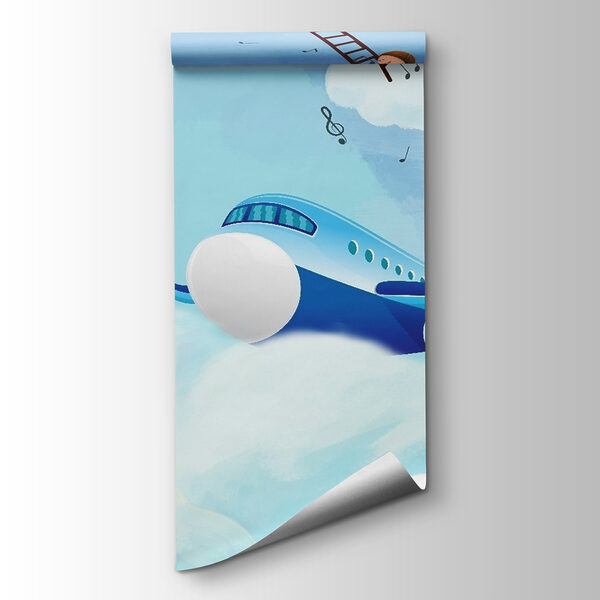 Cartoon planes in the sky