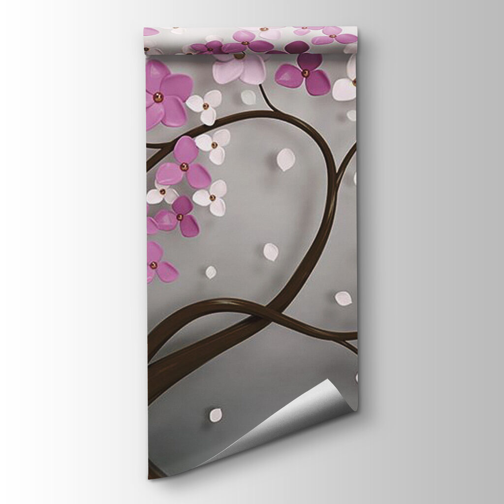 Tree with pink and white flowers