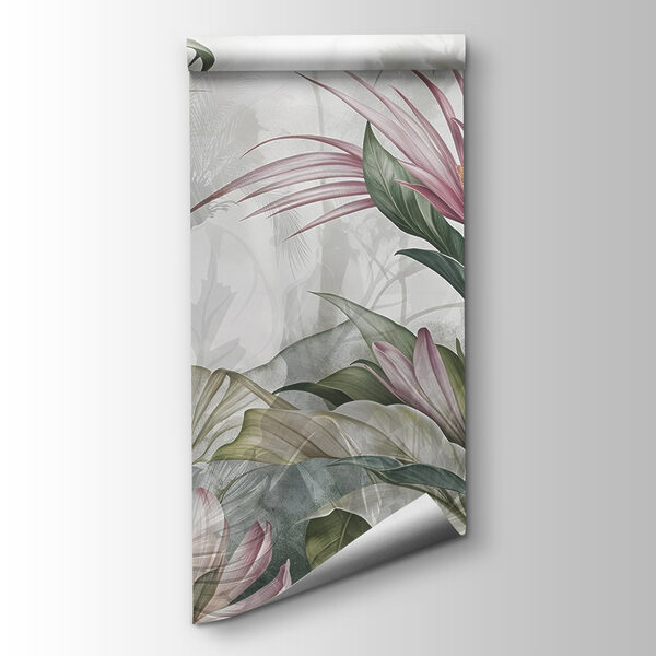 Painting of flowers and leaves