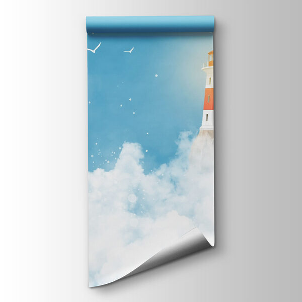 Lighthouse in the clouds