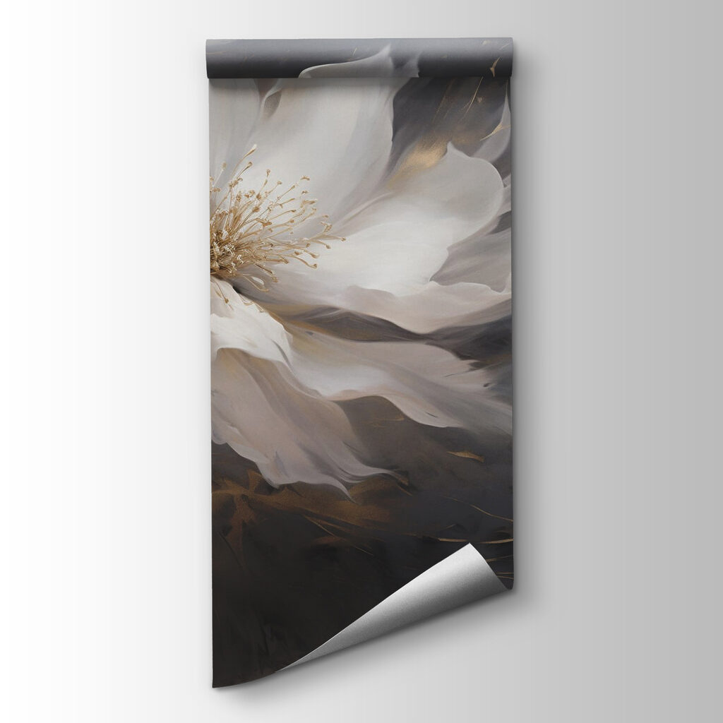 Delicate flower against a dark background