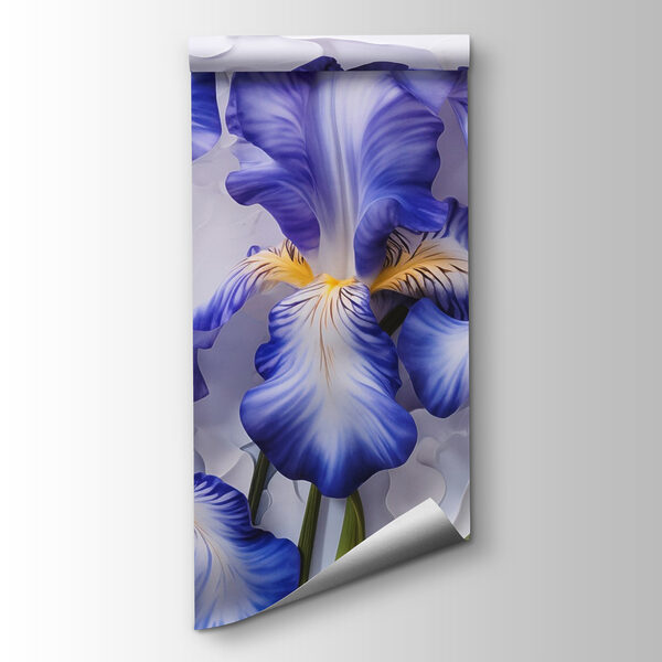 Group of purple and white flowers