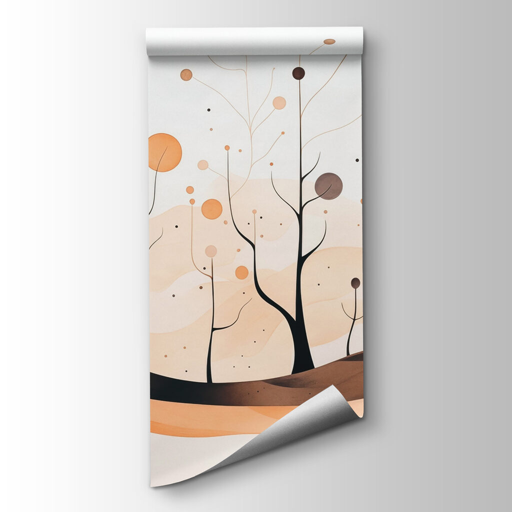 Painting of trees and plants