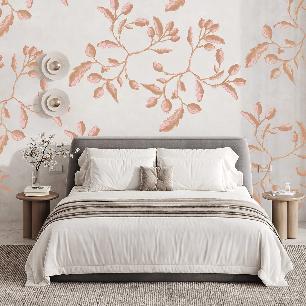 Μοτίβο φύλλων και μούρων