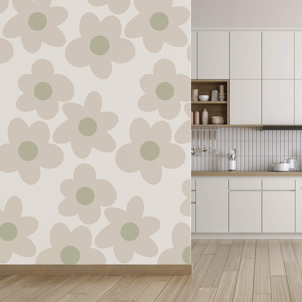 Μοτίβο λουλουδιών σε λευκό φόντο