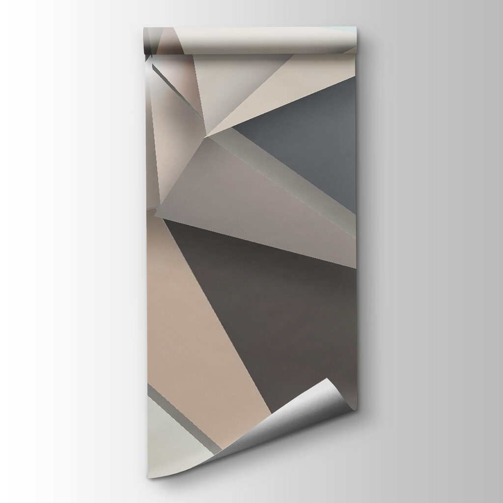 Abstract geometric shapes in soft colors