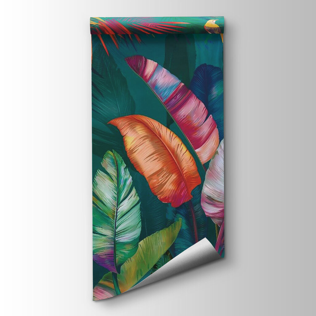 Colorful leaves and plants