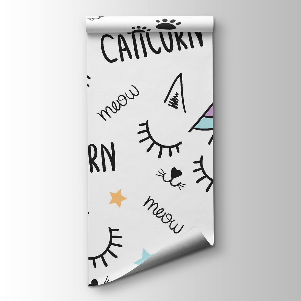 Pattern of a unicorn with eyes and ears