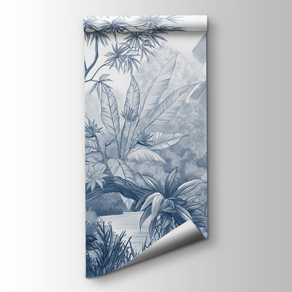 A drawing of a forest