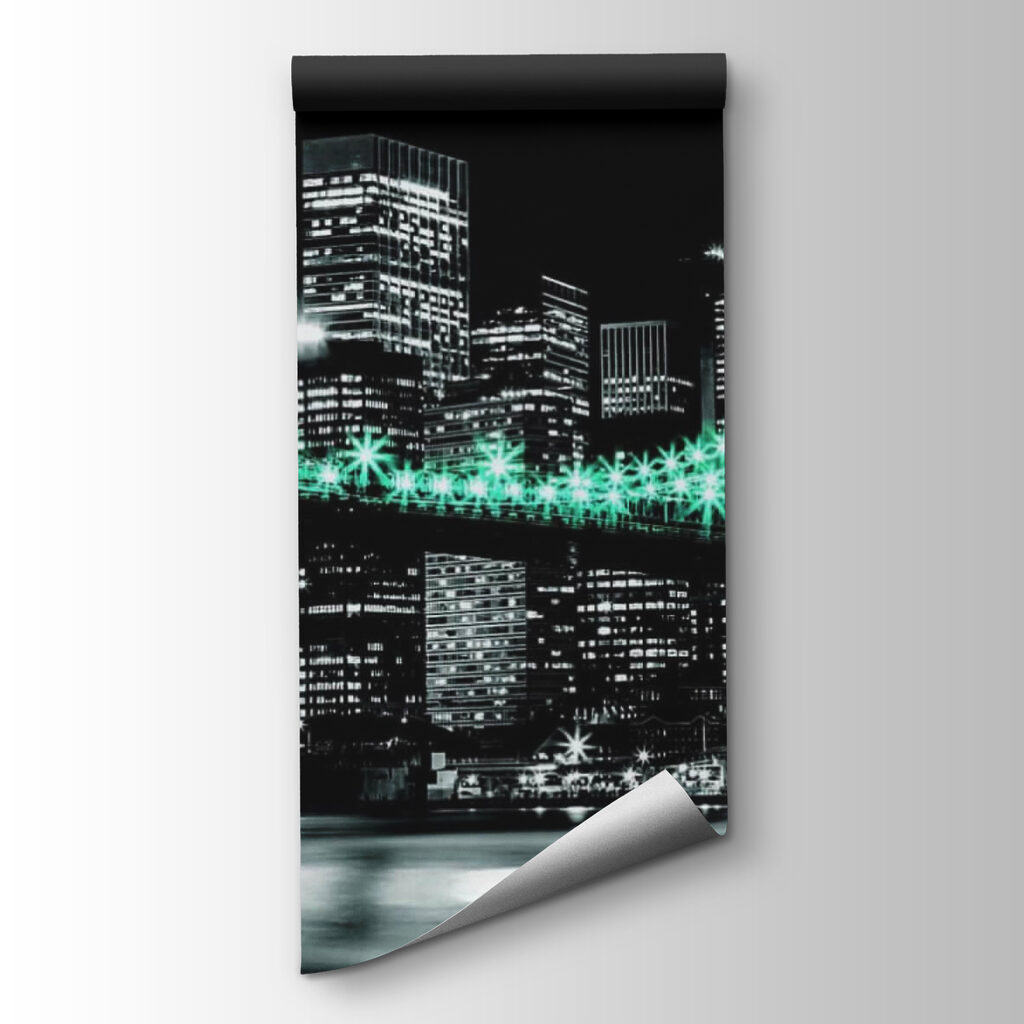 Bridge with lights on it