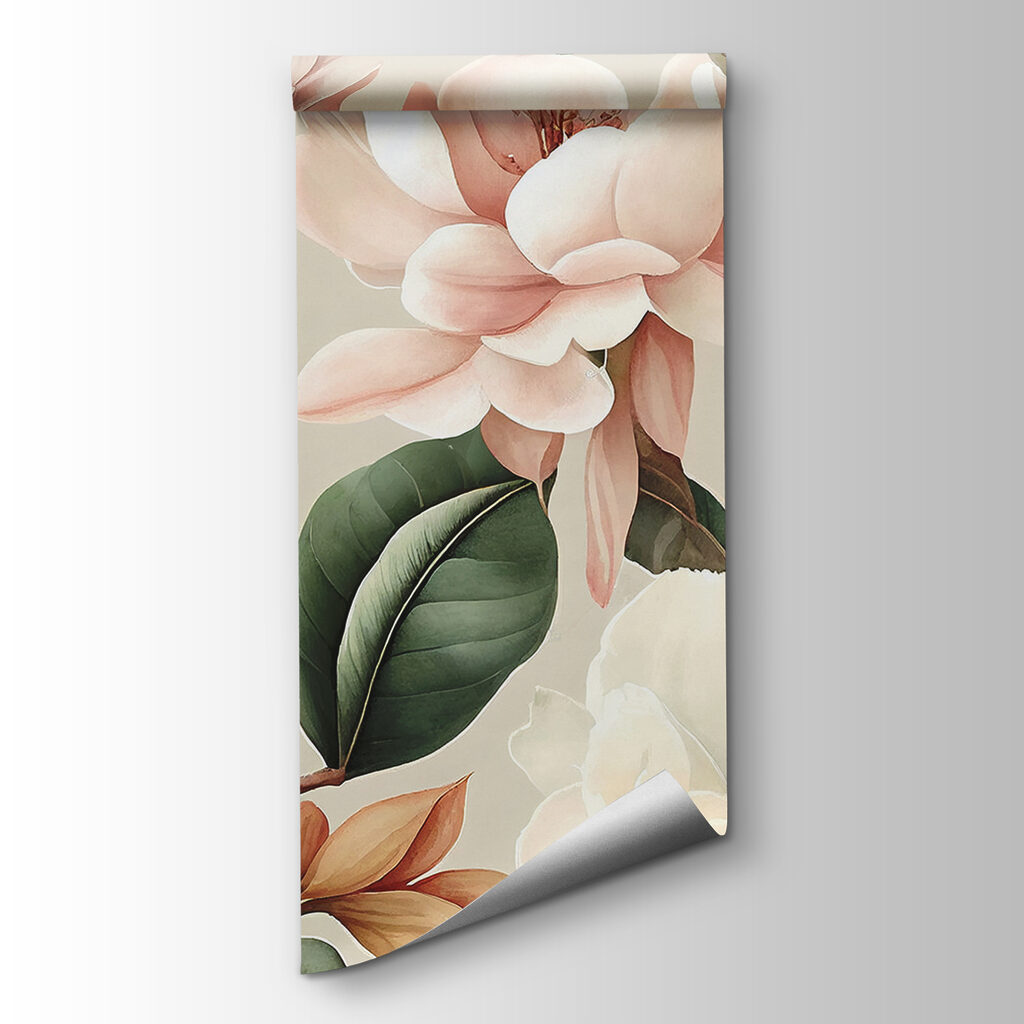 Elegant flowers in soft pastel colors