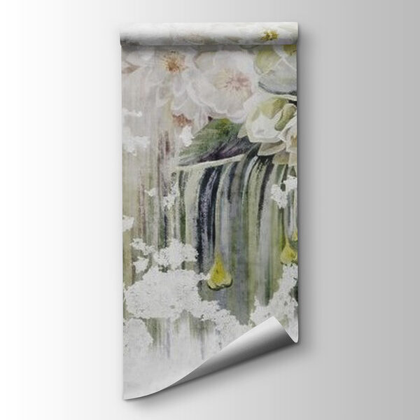 Painting of flowers on a white background