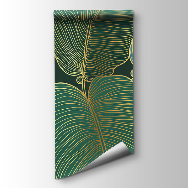 Tropical leaves with elegant lines