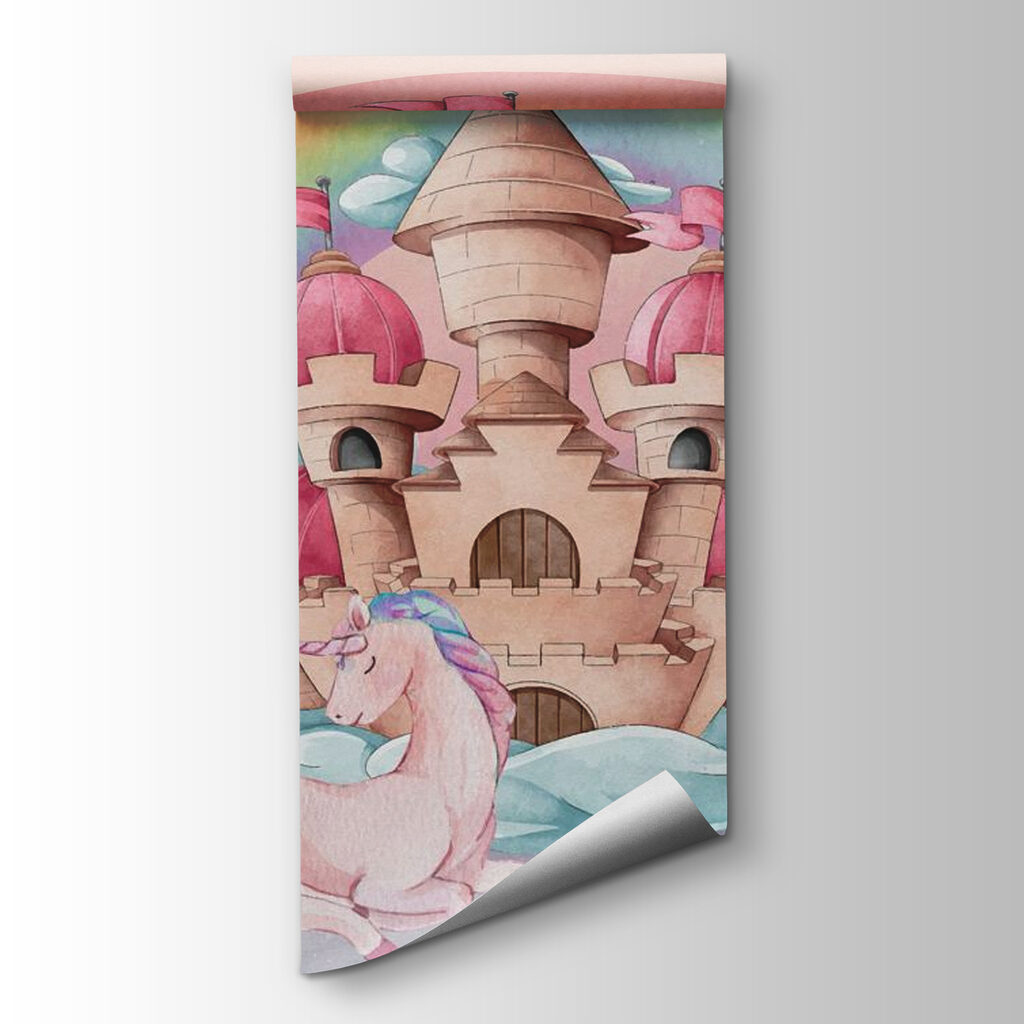 Unicorns and a castle