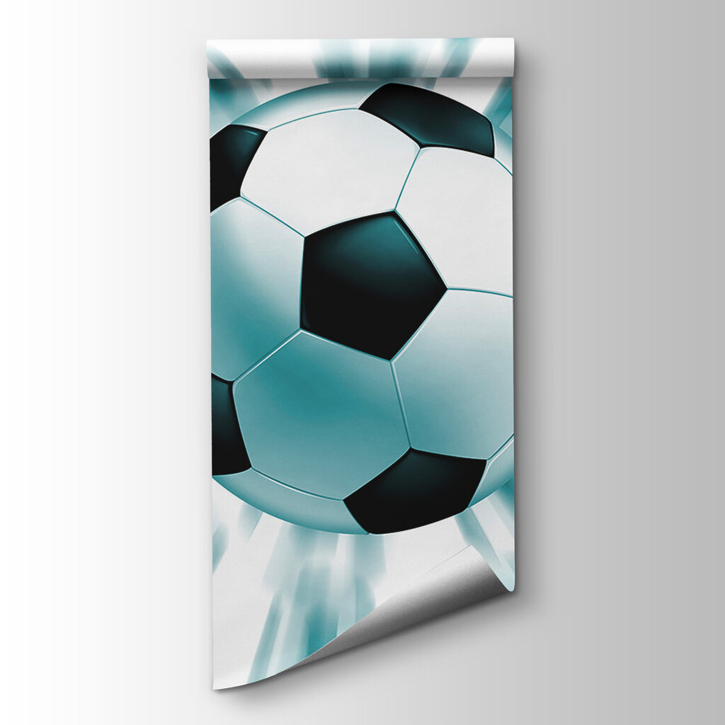 Football ball flying in the air