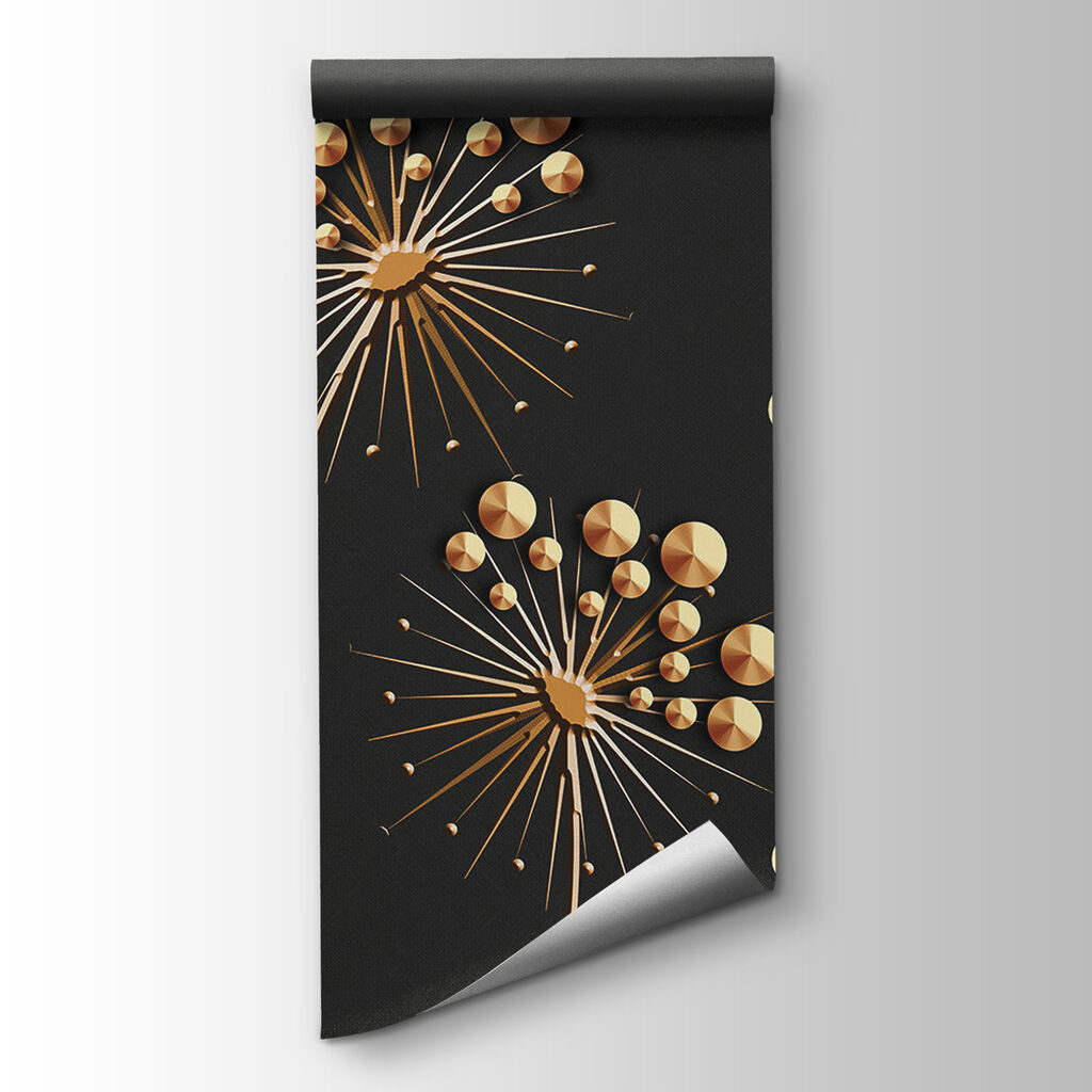 Elegant floral design in dark tones