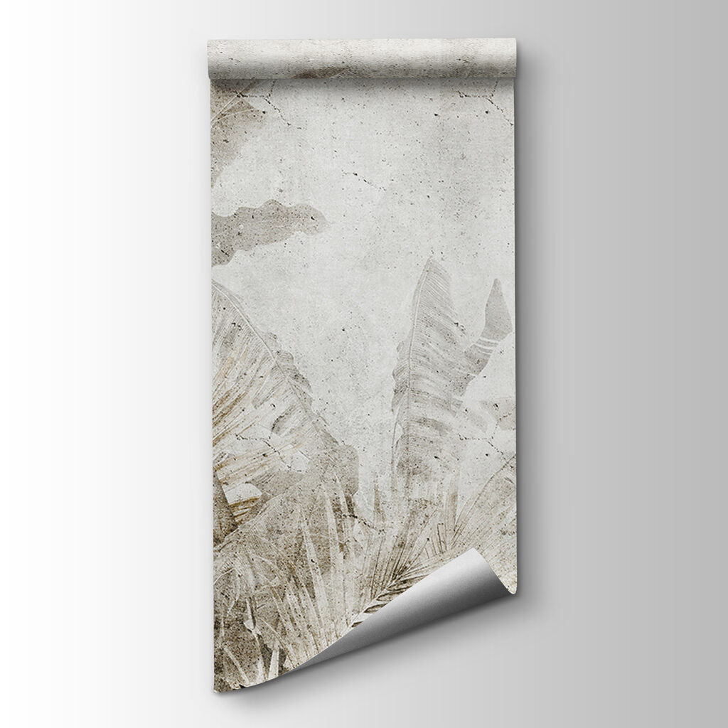 Faded leaves on a textured background