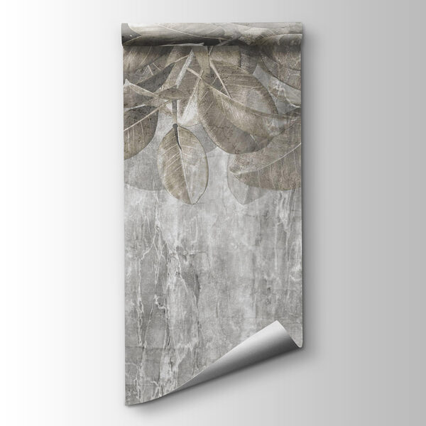 Gentle leaves on textured backdrop