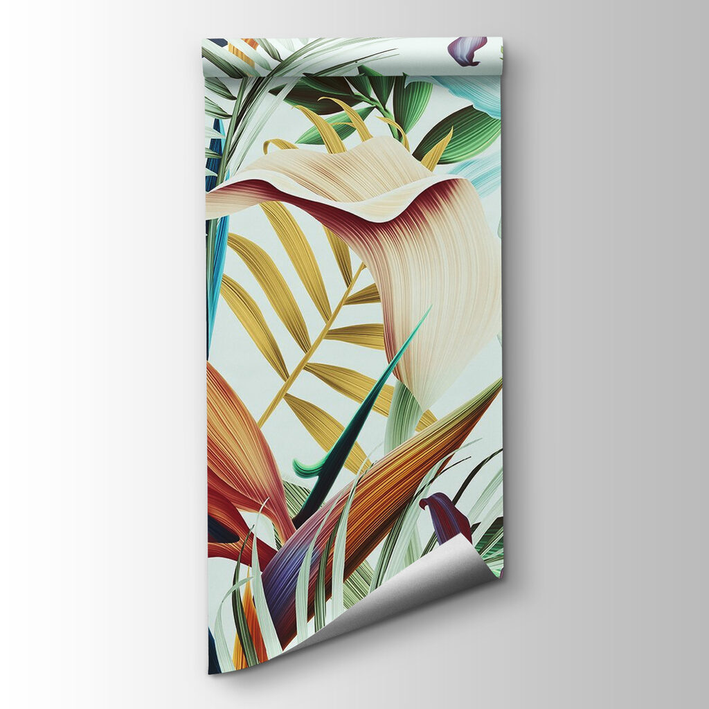 Colorful floral pattern with flowers