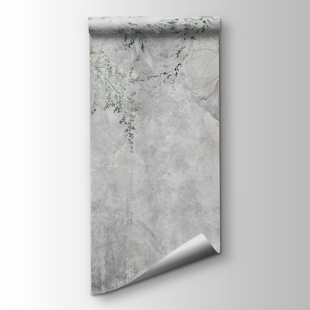 Painting of flowers and leaves