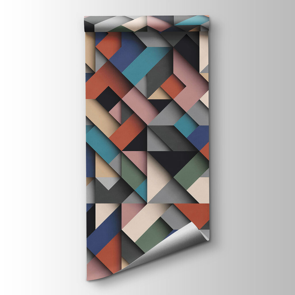 Multicolored pattern of squares