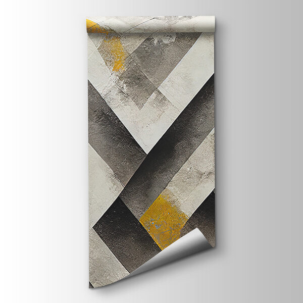 Grey and yellow painted wall