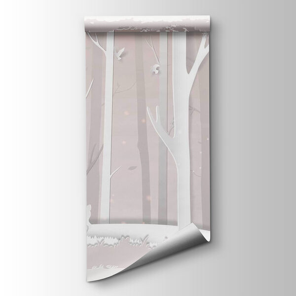 Paper cut out of a deer in a forest