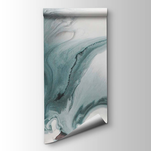 Swirling hues of tranquil abstraction