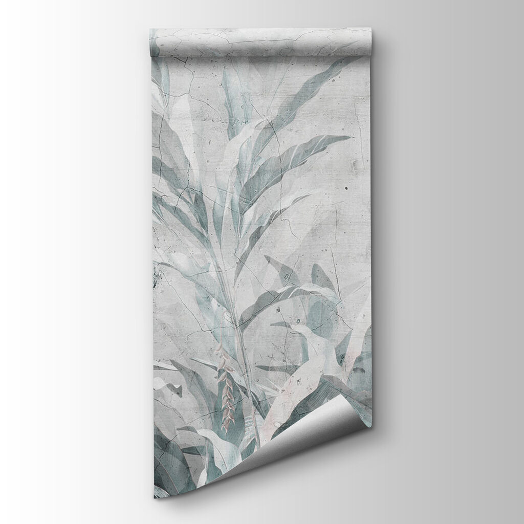 Soft leaves against a textured backdrop