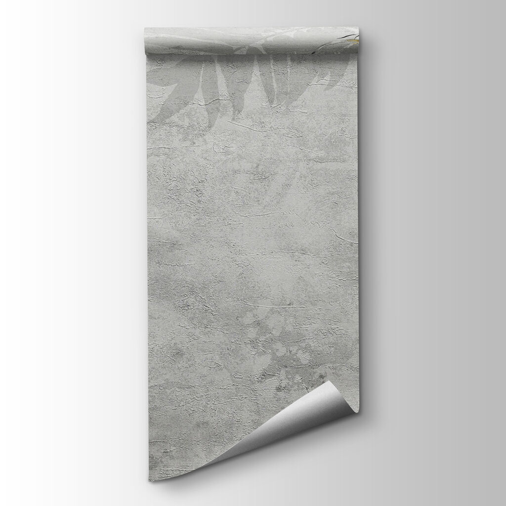 Nature-inspired leaves on textured background