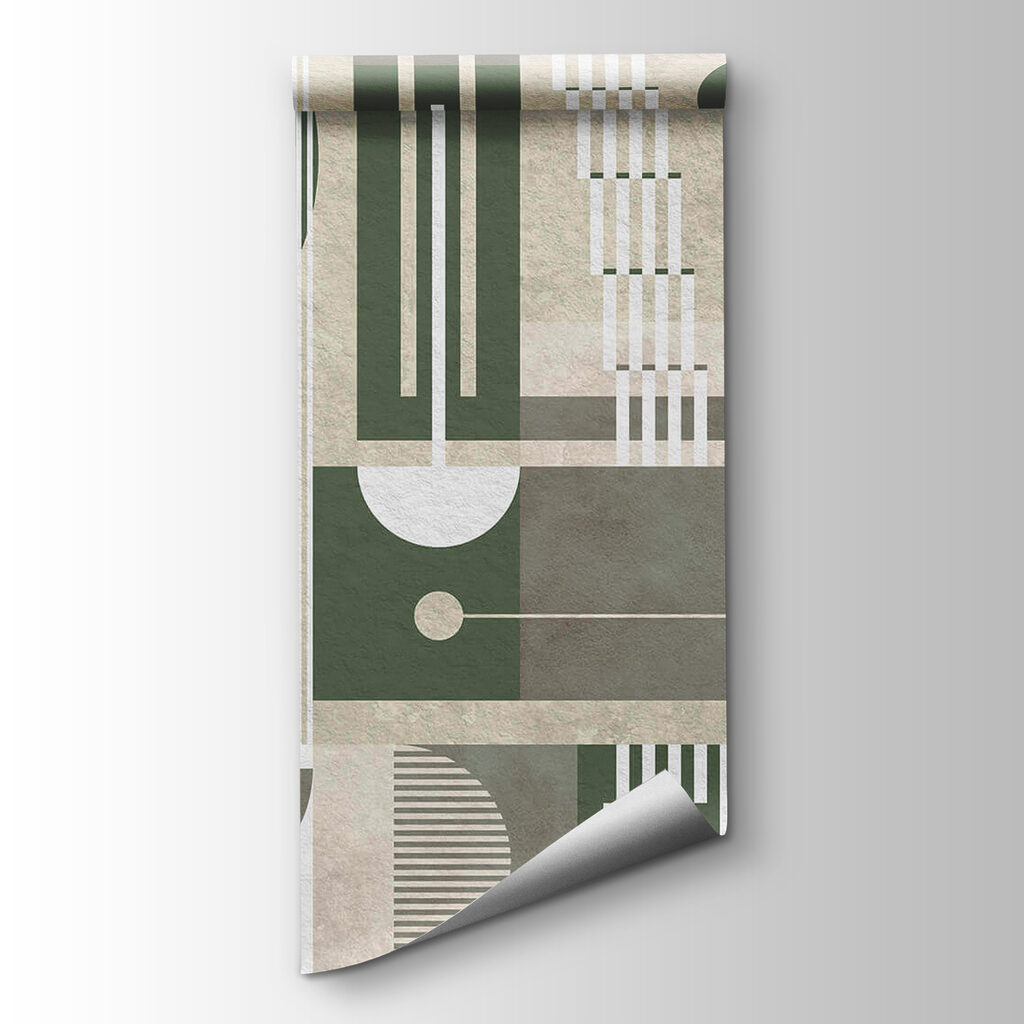 Pattern of geometric shapes and lines