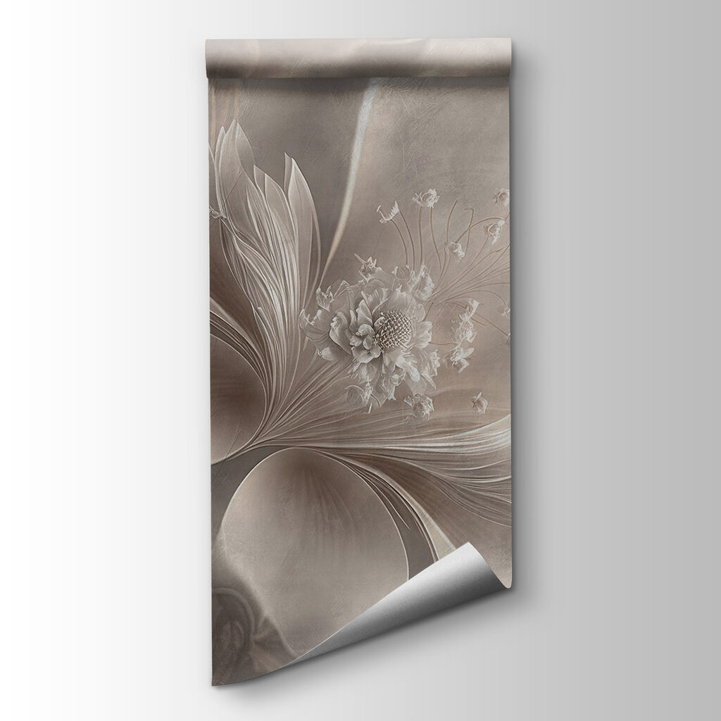 White flower with a flower on it