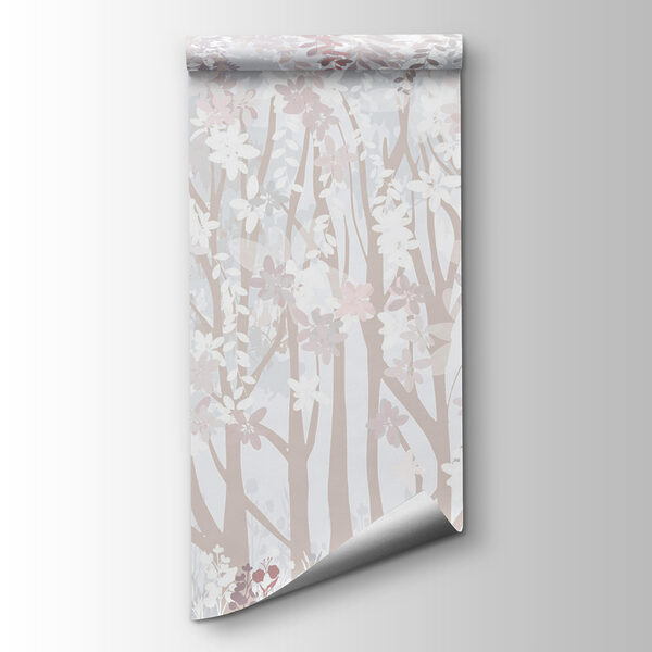 White and pink floral pattern