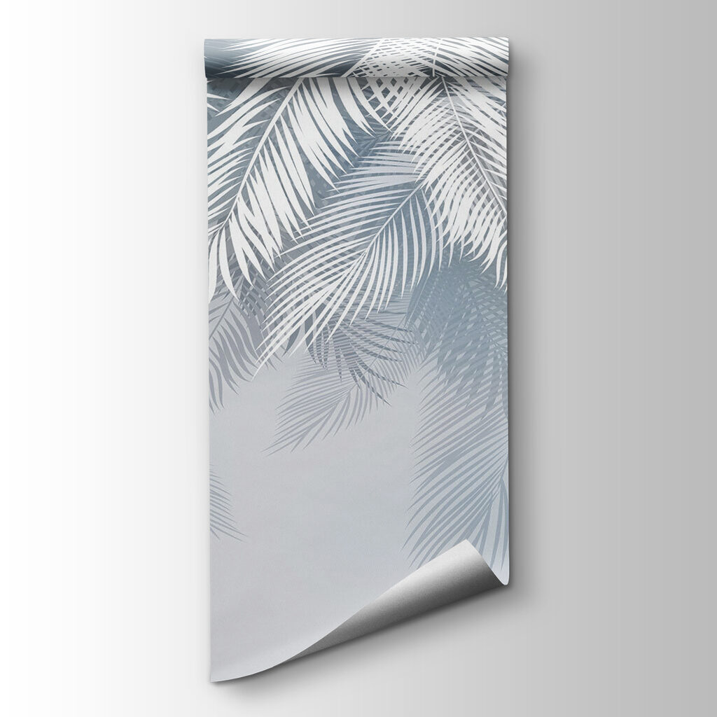 White leaves on a gray background White leaves on a gray background