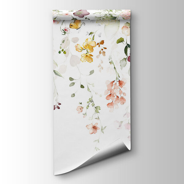 Painting of flowers and leaves