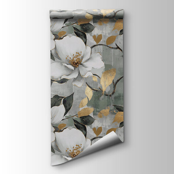 Delicate blooms against a muted background