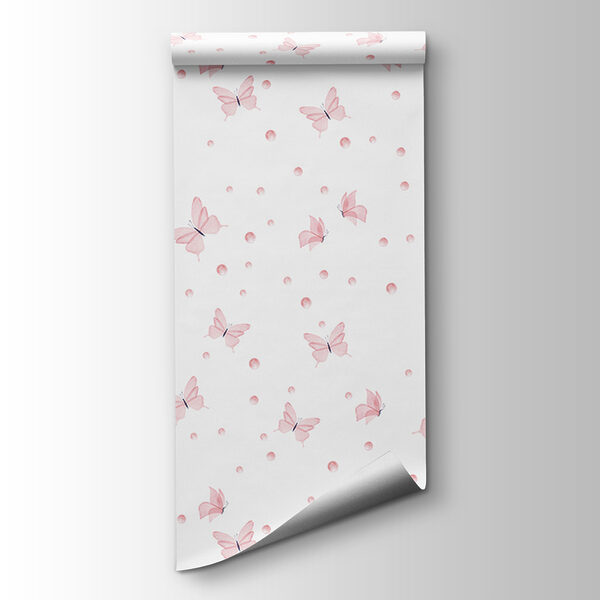 Pattern of butterflies and dots