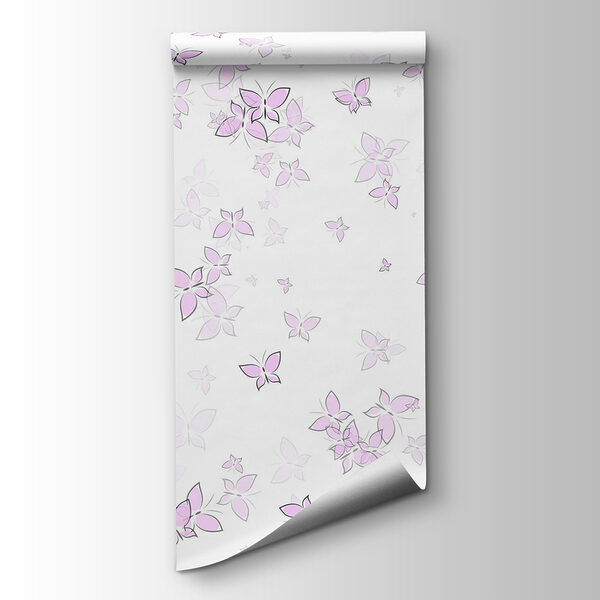 Group of butterflies on a white background