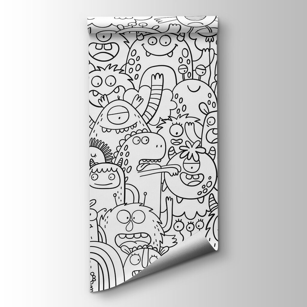 Group of cartoon monsters