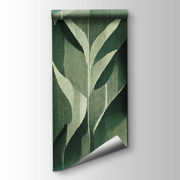 Intricate leaves in soothing green hues