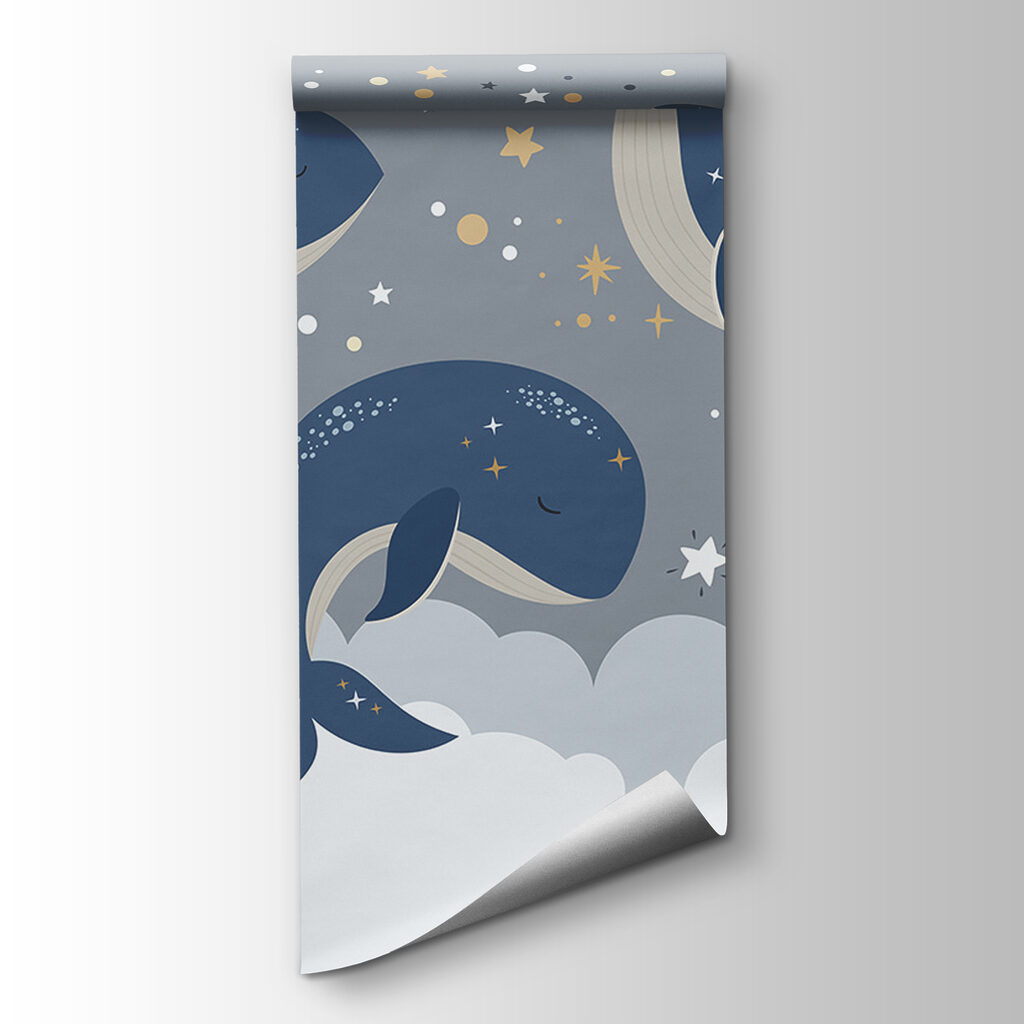 Group of whales in the sky