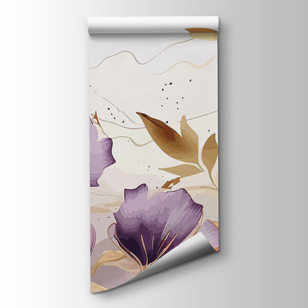 Painting of purple flowers