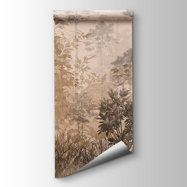 Forest with trees and plants