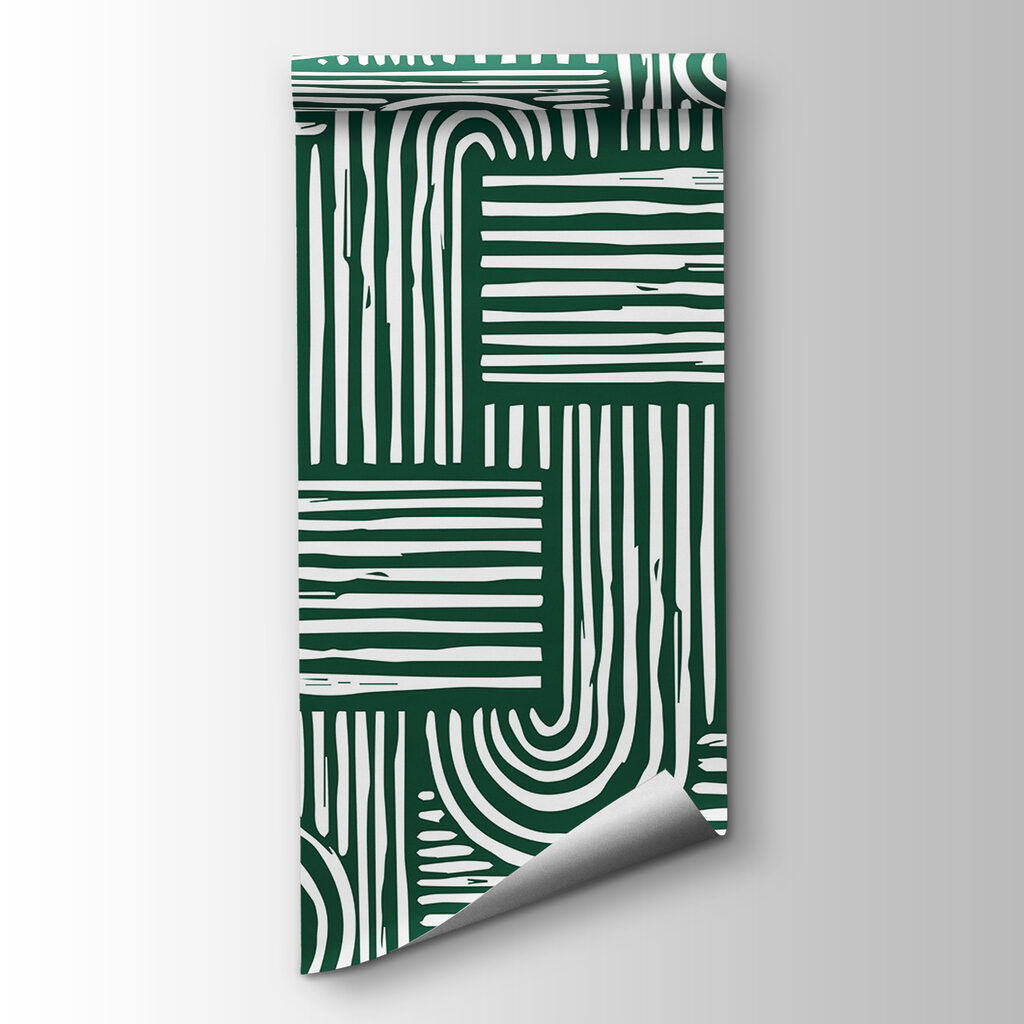 A pattern of lines and curves