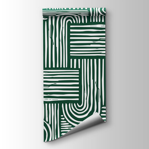 A pattern of lines and curves