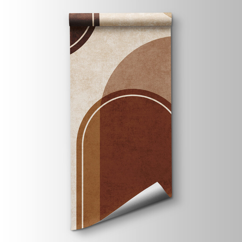 Abstract shapes in warm earth tones