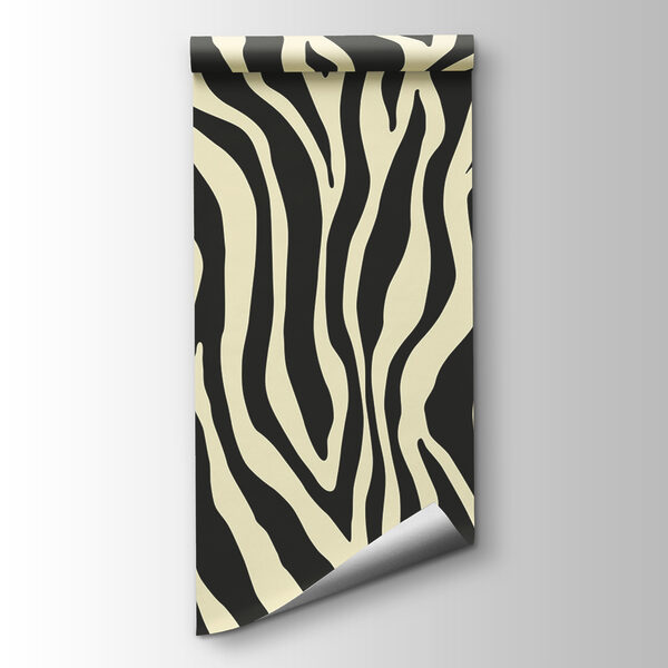 A black and white zebra print